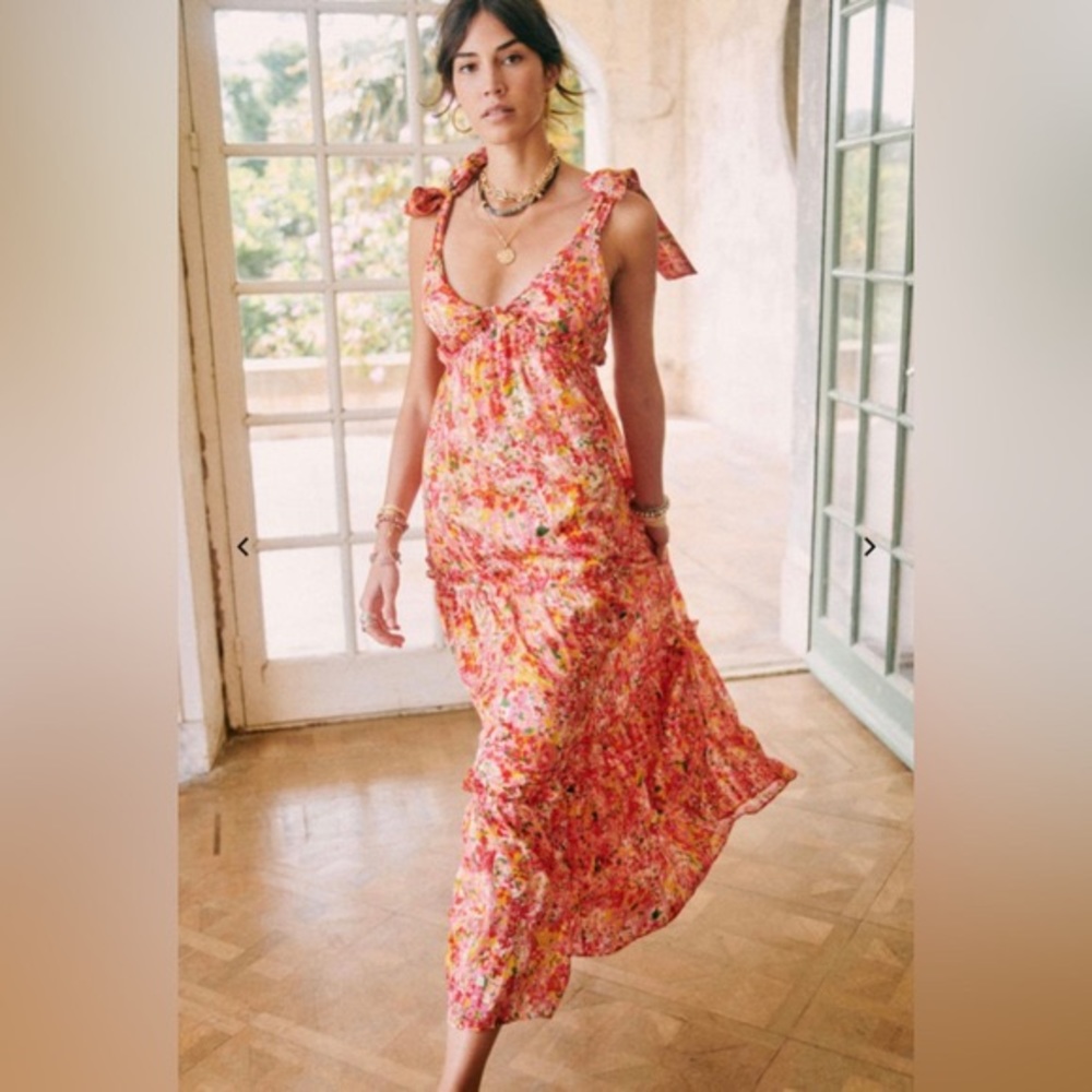 Floral Graziella Dress by Sezane (Size US 4/FR Size 36)